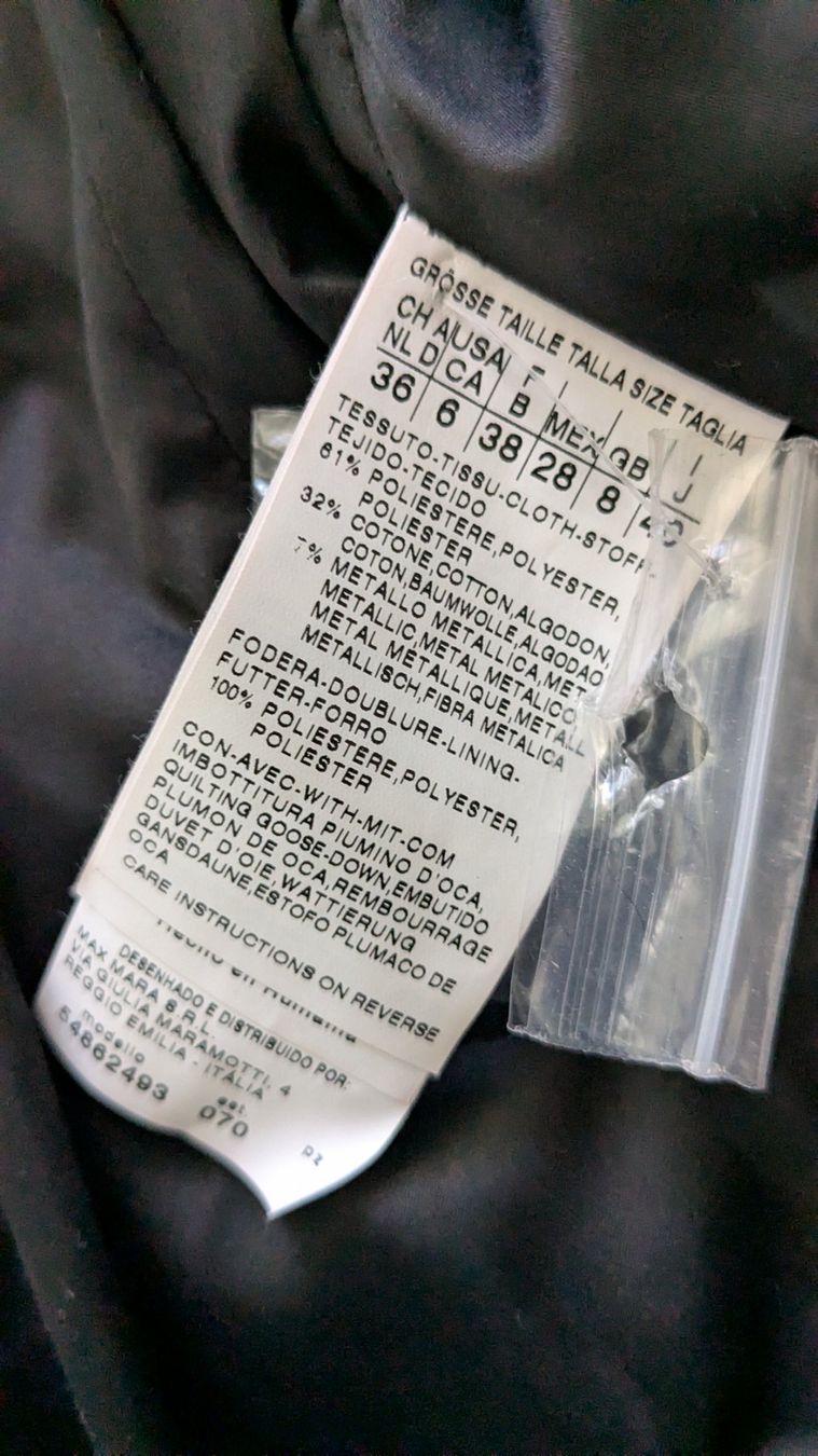 Max Mara Giacche: Max Mara hochwertige Daunenjacke – Usato da Heerbrugg venduto da Bkoeppel90 3