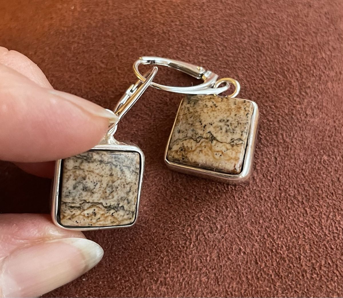 Boucles d'oreille: Jaspis  Ohrringe – Neuf avec emballage d'origine à Ebikon par elischka 3