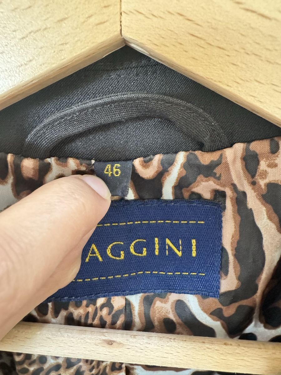 Giacche: blazer vintage noir avec intérieur léopard – Usato da Lonay venduto da nei_79jc 3
