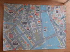 Kinderkiez Spielteppich M 140x100cm Zürich