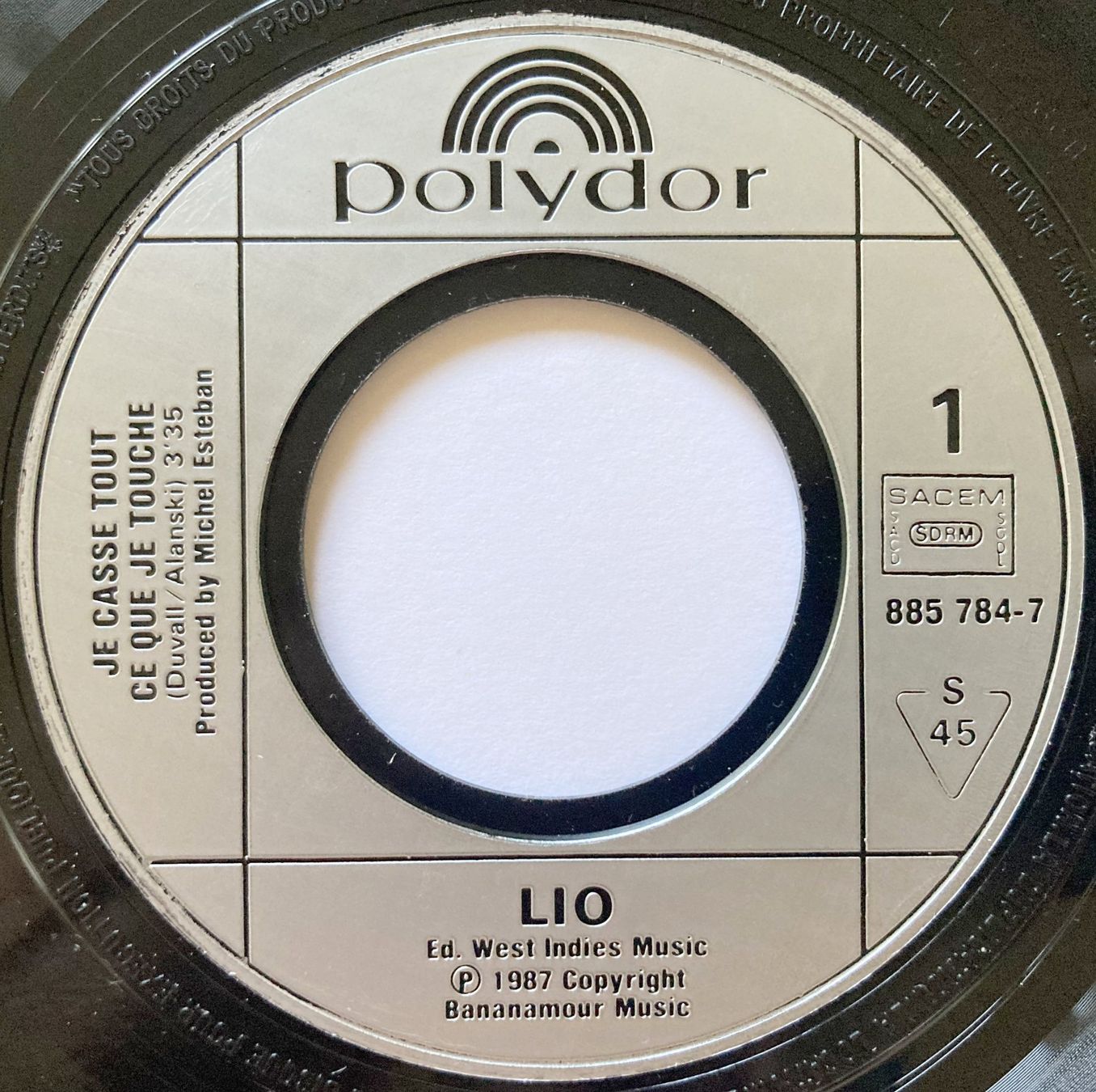 Dischi in vinile: LIO - JE CASSE TOUT CE QUE JE TOUCHE – Usato da Bottens venduto da hotter-than-hell 2