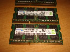 2 stück 8gb ddr3 12800 (1600) 1.5v sodimm für laptop