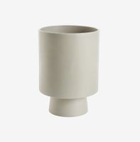 Neue beige Steingut Vase „Torch Vase“ von Bolia
