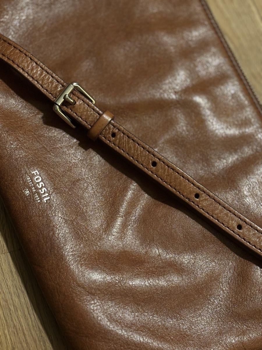 Fossil Borse da donna: Fossil Umhänge-/Schultertasche, Echtleder, Braun – Usato da Zürich venduto da moi_5tvs 2
