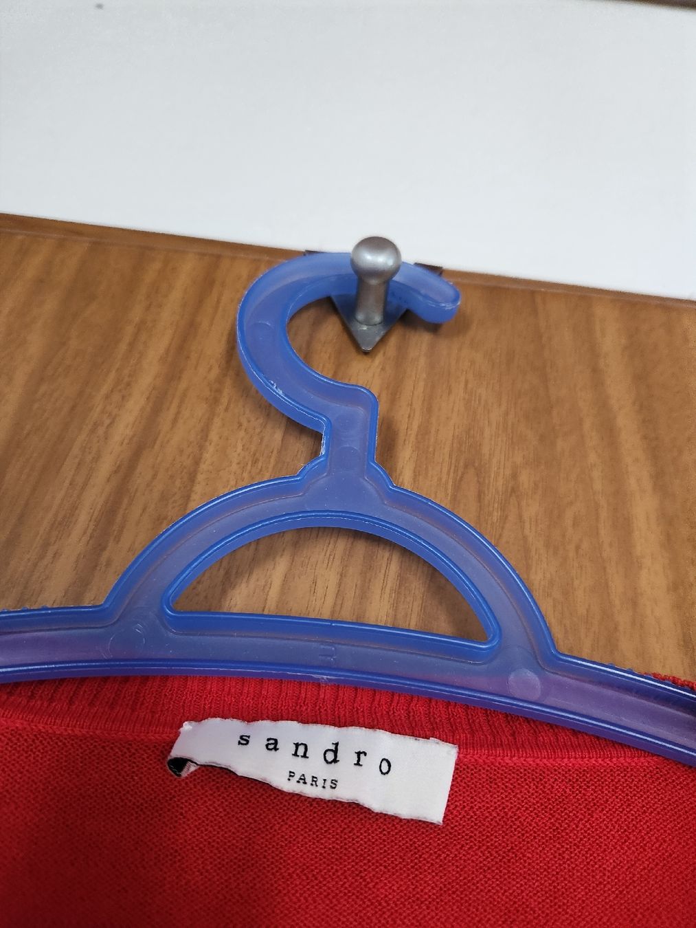Sandro Maglioni & Felpe: Pull Sandro rouge motifs ajourés S/M – Usato da Niedergösgen venduto da Eva2410 3