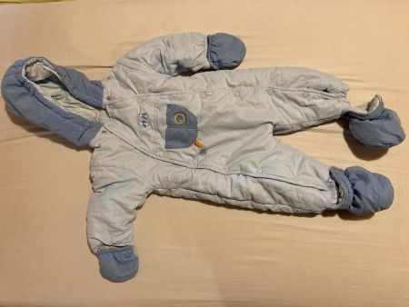 Winteranzug Baby Gr. 74 mit Fäustlingen und Füsslingen