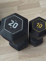 2 Hanteln 20kg und 10 kg