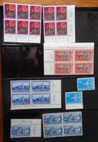 Lot Briefmarken Schweiz, ungebraucht, meist 4-er Blöcke