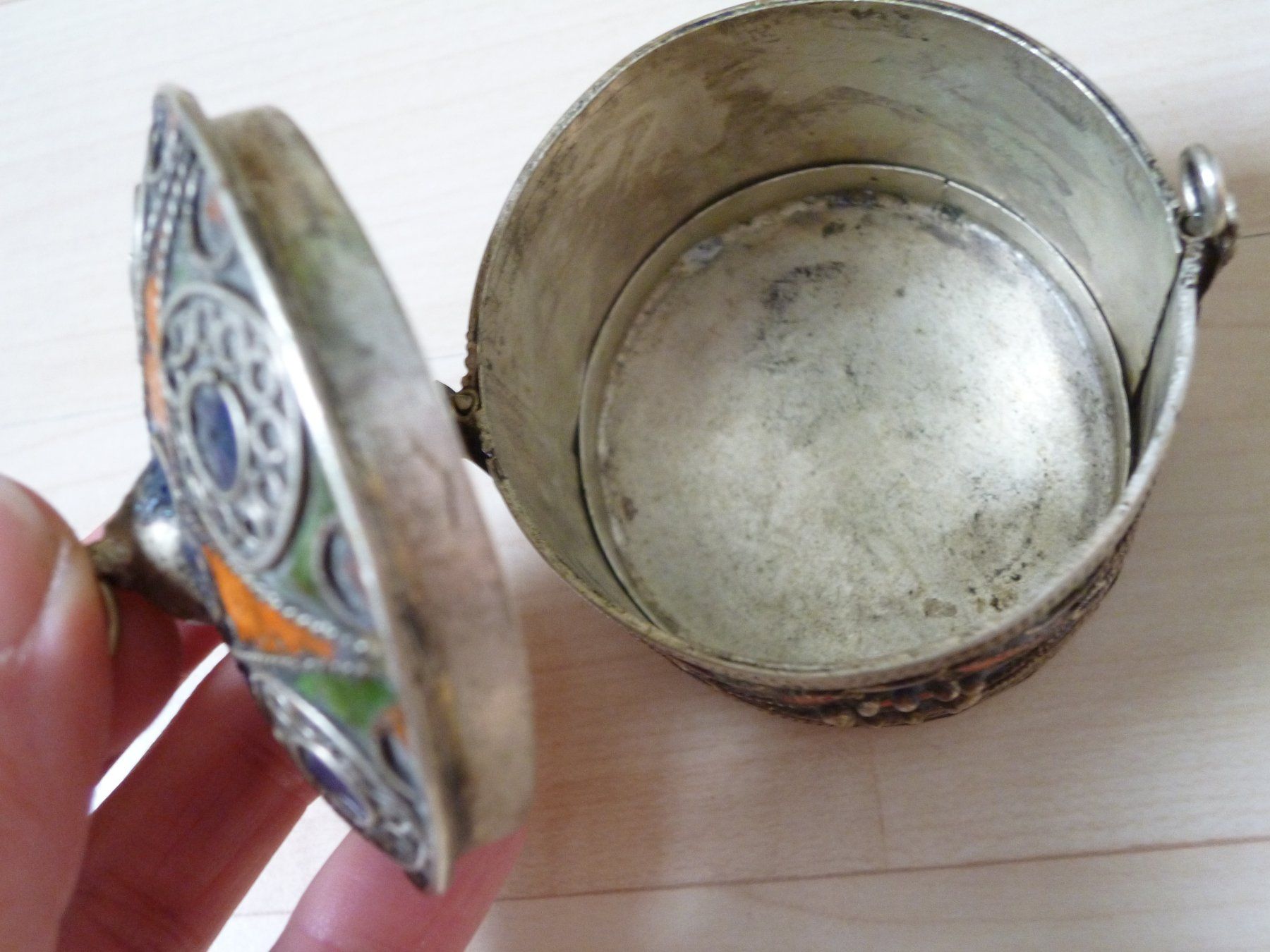 Barattoli: VINTAGE Berber-Schmuckdose DOSE – Usato da Dättlikon venduto da Mamakuga 6