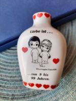 "Liebe ist..." Vase Walter, Top Zustand, Vintage