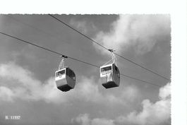 Charmey FR,  Sesselbahn Télécabine Chameyy Dents Vertes 1962