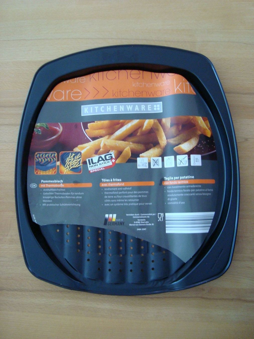 Cucine complete: Kitchenware Pommes- Backblech mit Thermoboden & Antihaft – Nuovo e nell'imballaggio originale da Zollbrück venduto da Turner5