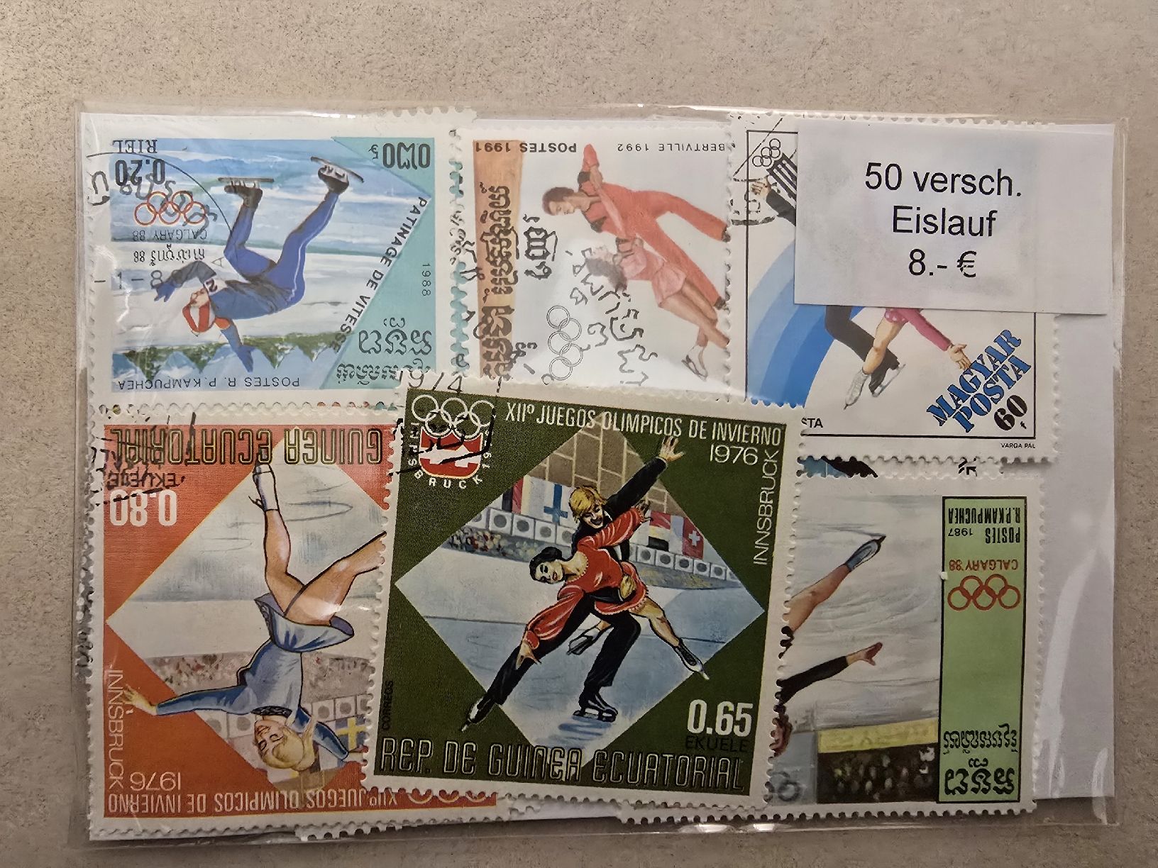 Tutti i francobolli: Briefmarken Eislauf - Sammlung mit 50 verschiedenen! – Nuovo (secondo la descrizione) da Uznach venduto da Ardi012