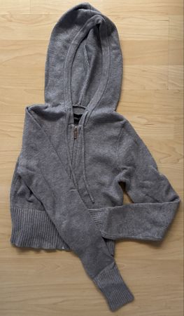 Kapuzenjacke Even&Odd grau Reissverschluss Grösse S