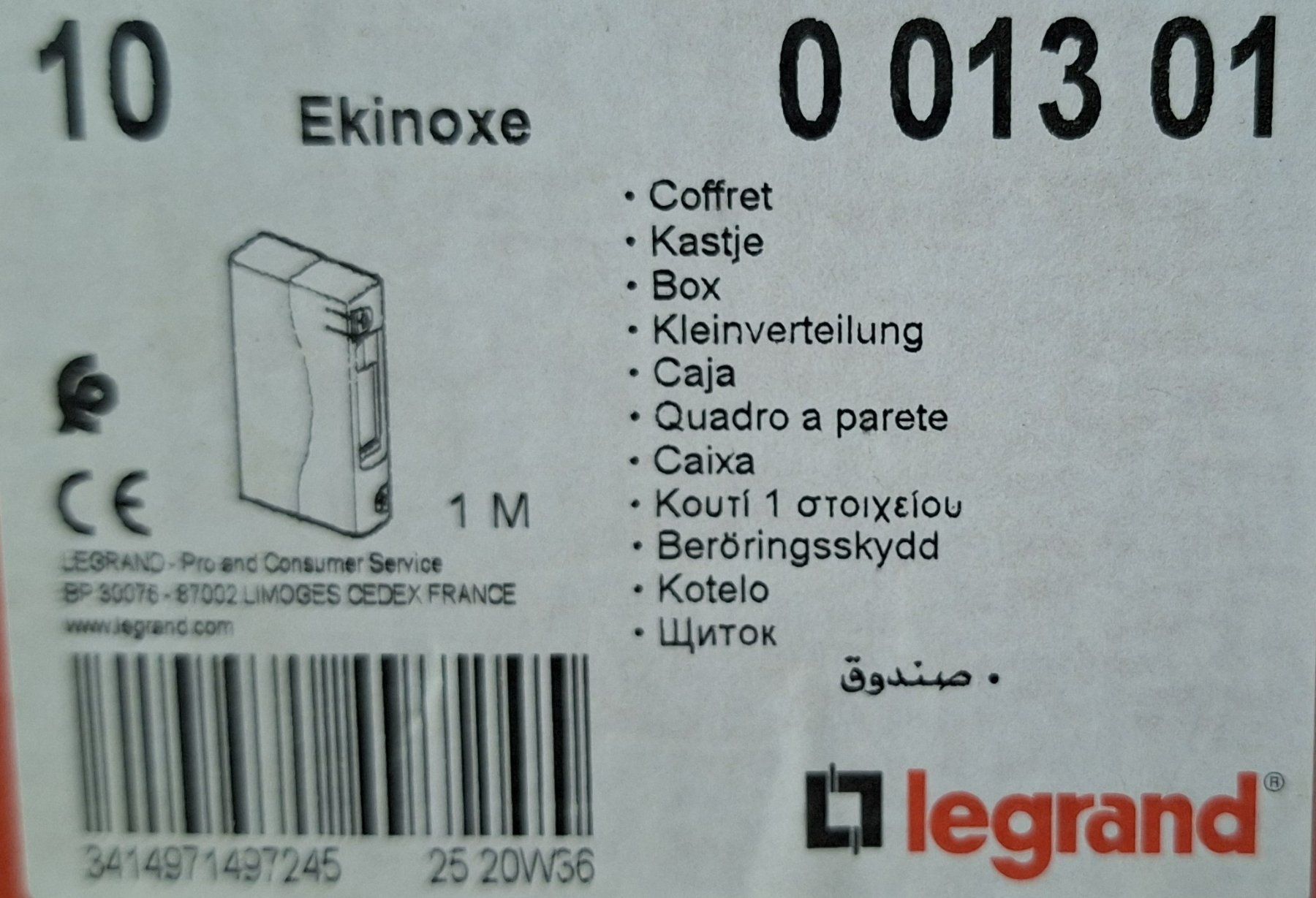Legrand Alimentazione elettrica: Aufputz-Kleinverteiler Legrand_1Modulbreite_ 10 Stück-Pkg – Nuovo e nell'imballaggio originale da Linden venduto da Mb2bb 3