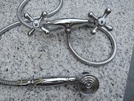 Schütte, Zweigriff Armatur Dusche Vintage mit Brause - Retro