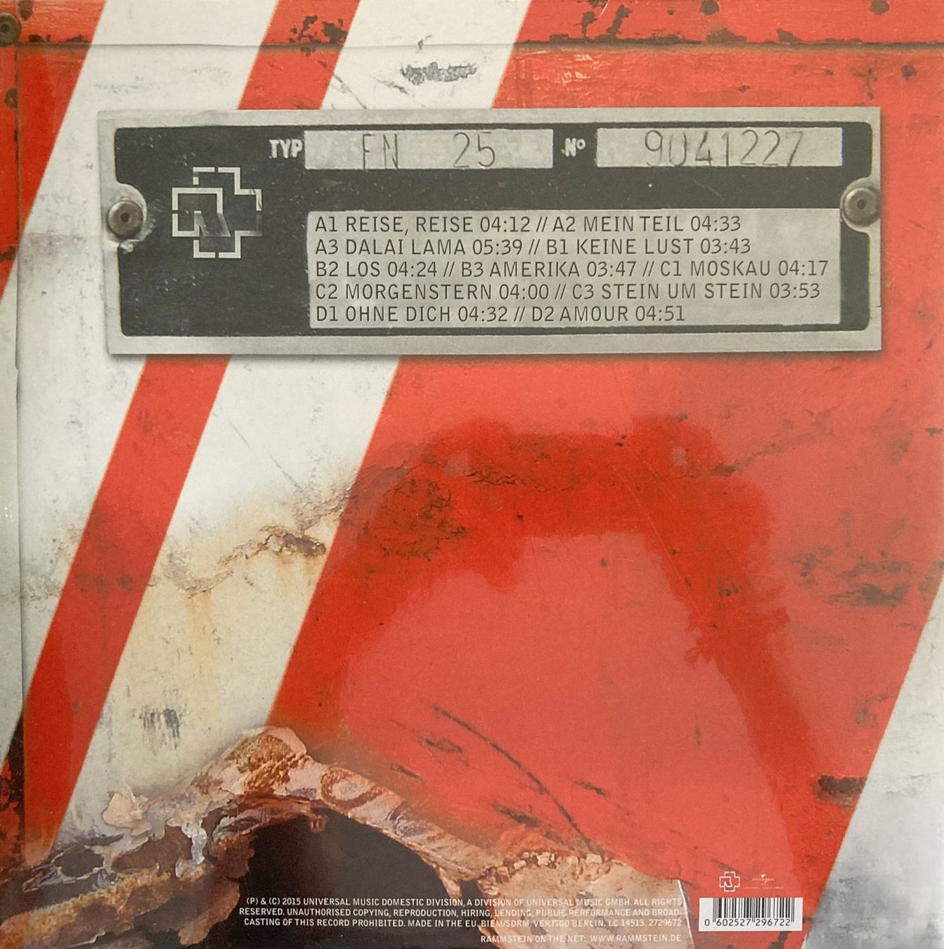 Dischi in vinile: RAMMSTEIN - REISE, REISE – Nuovo e nell'imballaggio originale da Bottens venduto da hotter-than-hell 1