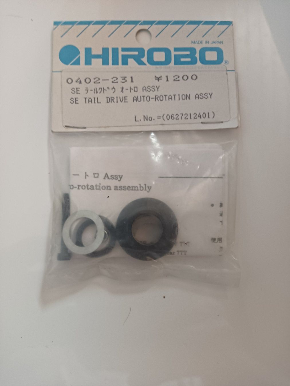 Hirobo RC Modellbau: Hirobo 0402-231 se tail drive auto-rotation assy – Neu und originalverpackt aus Mittelhäusern von Steigerer3