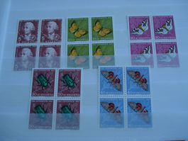 Pro Juventute 1957, Satz 4erblocks **