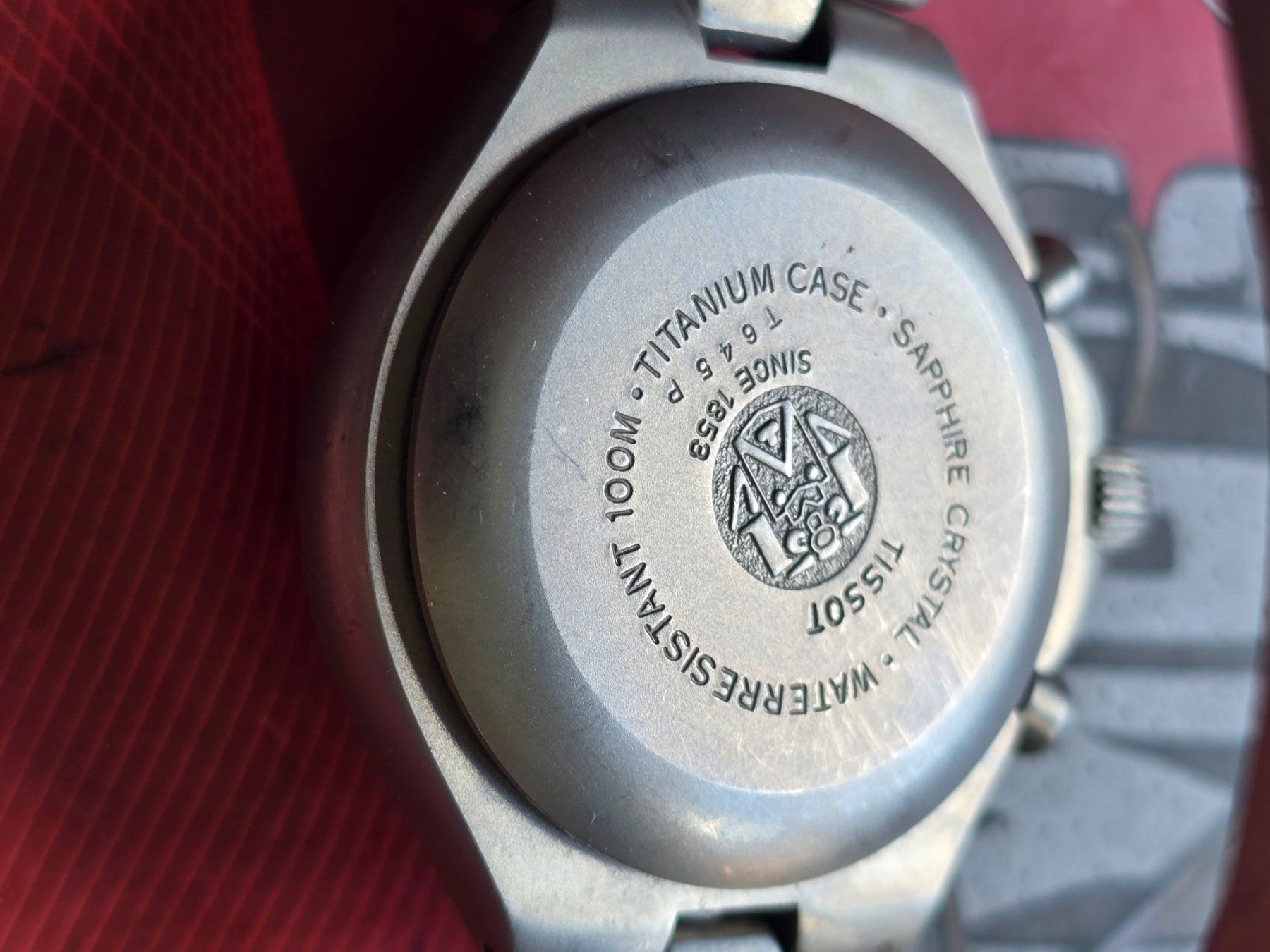 Tissot Orologi: 328 Tissot Titanium Chronograph wunderschoen – Usato da Muri AG venduto da Corredor 6