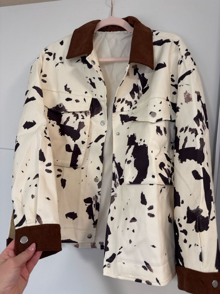 Jacken: Cow print light jacket M oversized – Gebraucht aus Beringen von Edu-Nati