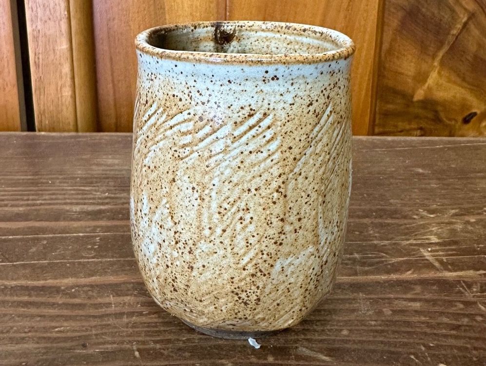 Gesprenkeltes glasiertes Steingut Vase | Kaufen auf Ricardo