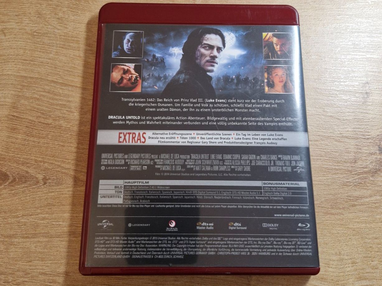 Alle DVDs: Dracula Untold (2014) Bluray – Gebraucht aus Pfungen von Whitie 1