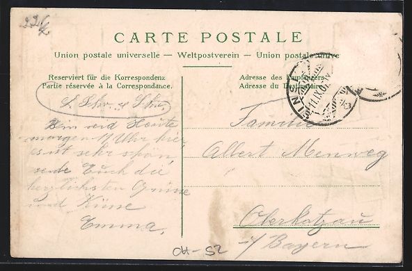 Cartes postales: Einsiedeln, Teilansicht im Passepartout  – D'occasion à Berlin par bartko-reher 1