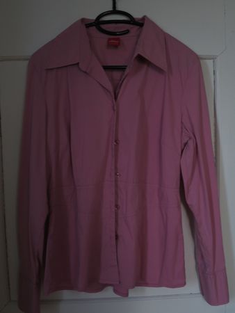 Rosa Bluse S.Oliver, Baumwolle, Elastan