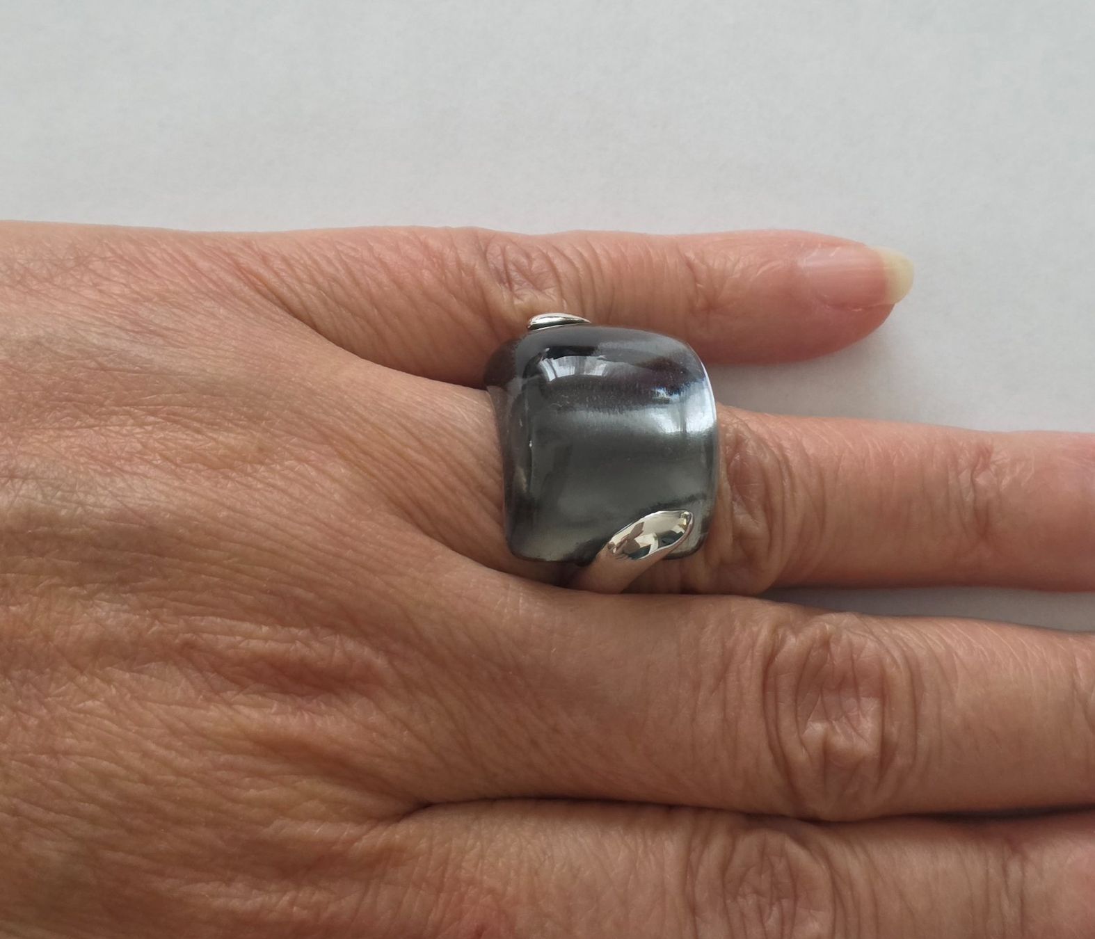 Anelli: Moderner Silber Ring 925 mit Bergkristall  - Neu – Nuovo e nell'imballaggio originale da Uetikon am See venduto da Coralreef 8