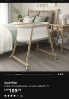 Culla IKEA ÄLSKVÄRD legno betulla con materasso 40x73 cm