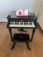 Hape Kinderflügel / Klavier schwarz mit Hocker