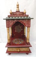 Pooja Mandir, Hindu Tempel aus Holz, Hausschrein