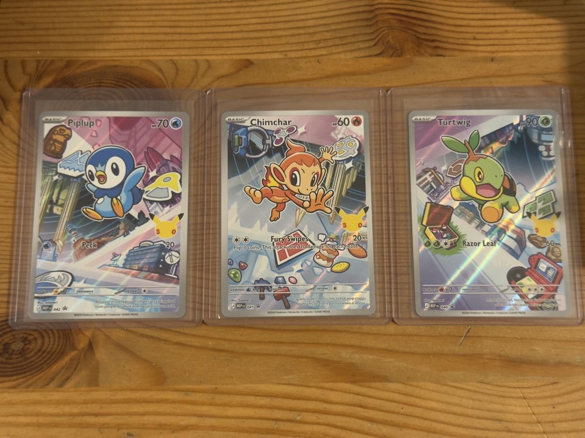 Pokémon Carte collezionabili: First partner collection sinnoh Piplup, Chimchar, Turtwig – Nuovo (secondo la descrizione) da Birsfelden venduto da 199_cb2k