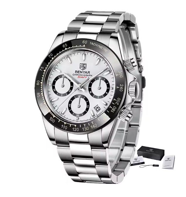 Orologi: Herren Chronograph Uhr – Nuovo e nell'imballaggio originale da Geneve venduto da Titi2008