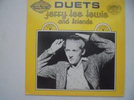 Jerry Lee Lewis " Duets " Gelbe LP / vinyl jaune 1978