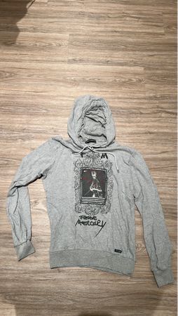 Grauer Freddie Mercury Hoodie, Grösse 48, Top Zustand