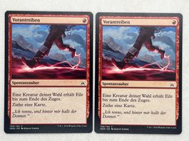 Magic The Gathering - Vorantreiben, 2 Karten OGW Rot!