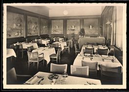 AK Basel, Bahnhof-Buffet S.B.B., Neuer Speisesaal
