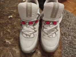 Sneakers donna bianche con strass – eleganti