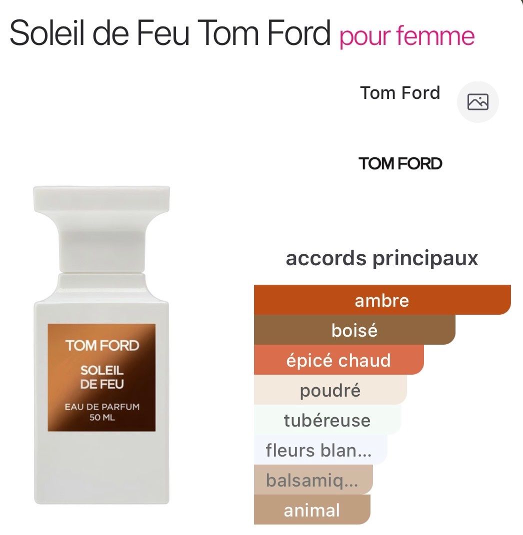 Tom Ford Profumi & Eau de Toilette: Tom Ford Soleil de Feu 30ml NEUF – Nuovo (secondo la descrizione) da Corseaux venduto da atchoum66