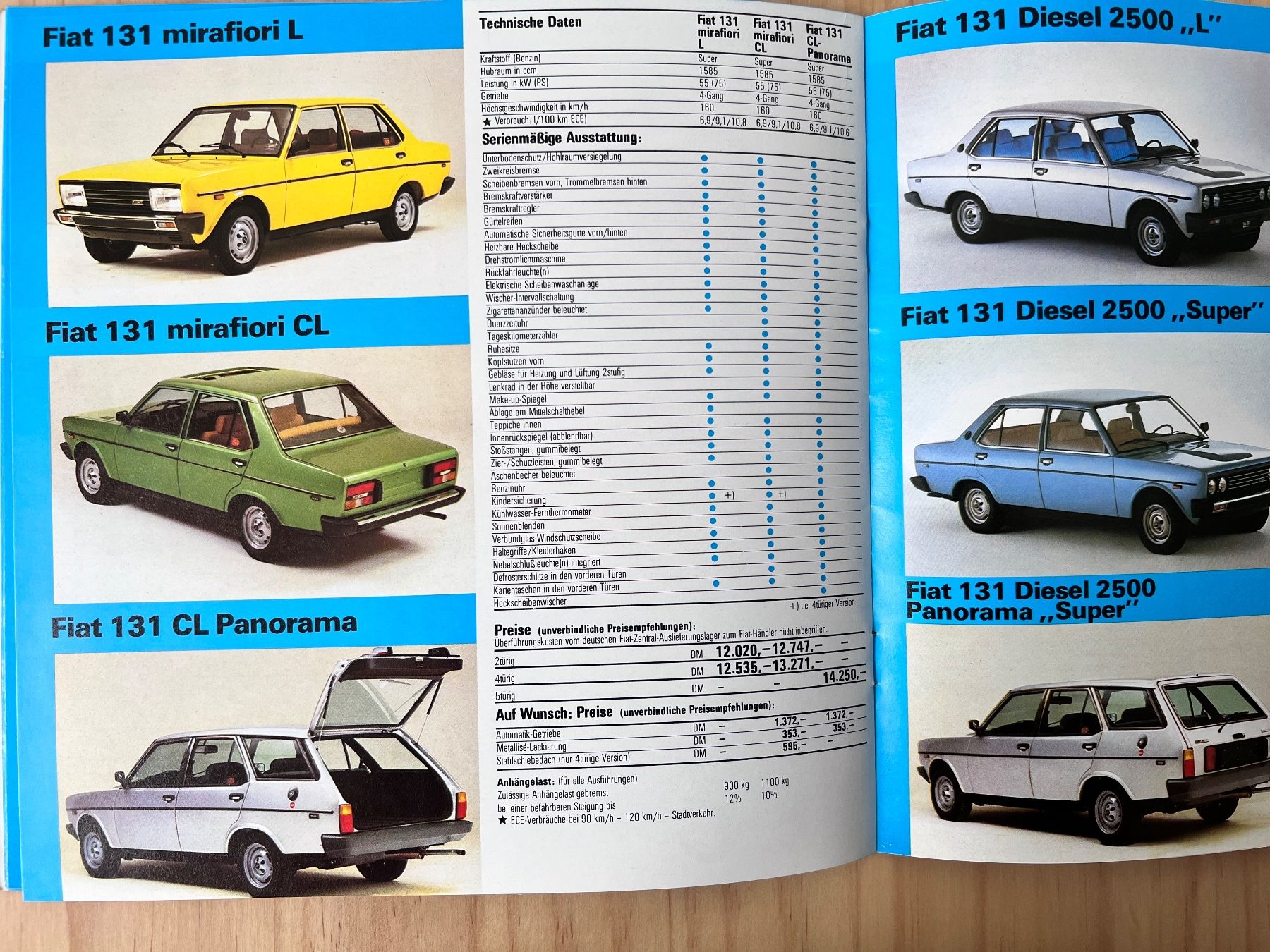 Fiat Dokumente: FIAT PKW Programm 1979 Prospekt mit Preisen – Gebraucht aus Münchenbuchsee von Volver64 5