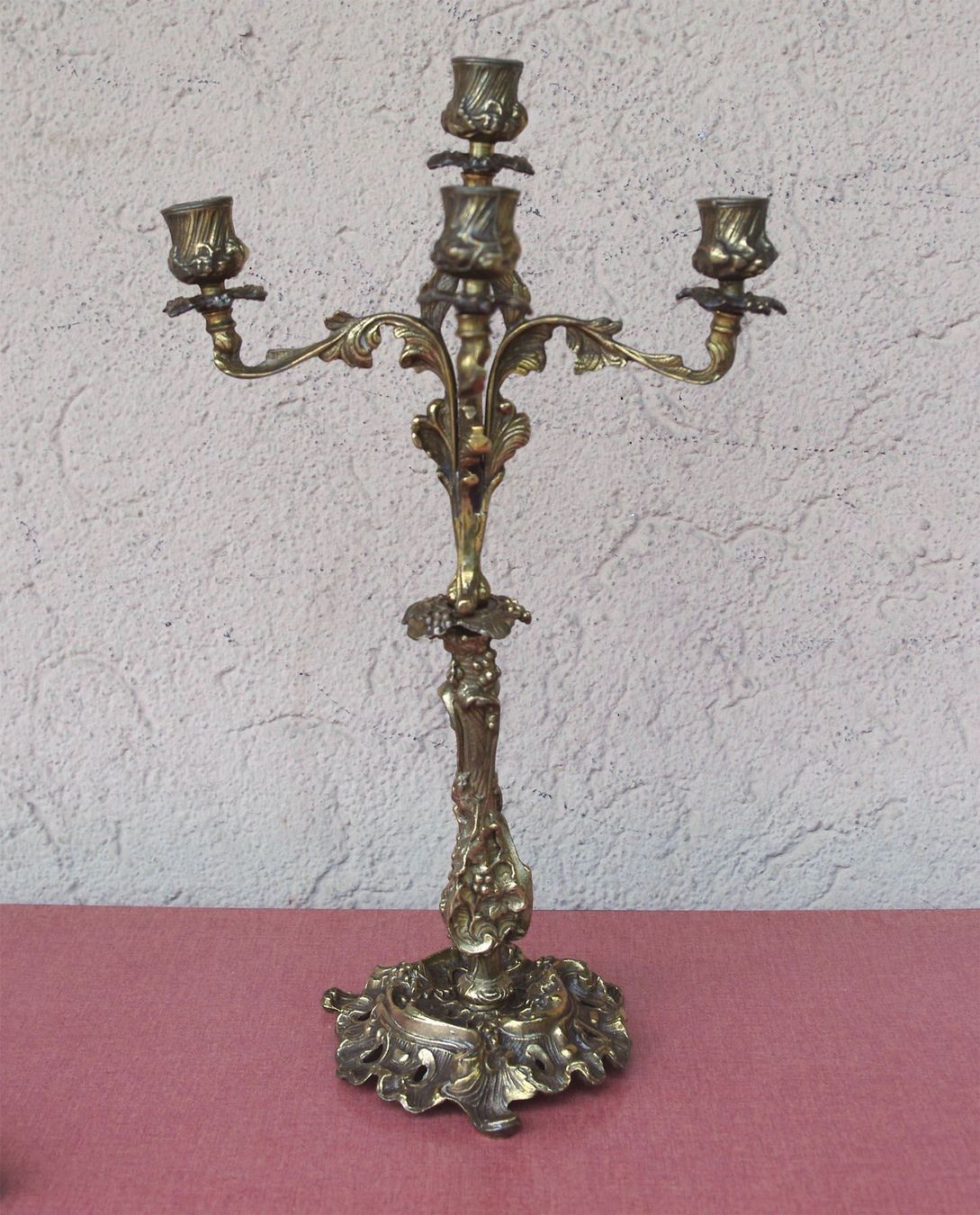 Kerzenständer: Art Nouveau Kandelaber 45cm – Gebraucht aus Meggen von Trouvaillen