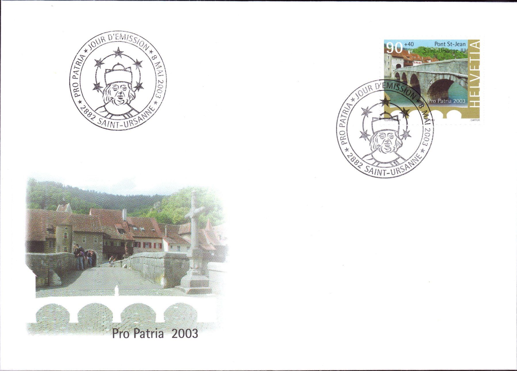 Tutti i francobolli: 2003 FDC Pro Patria   KW 20.00 – Usato da Eggersriet venduto da stamp303 1