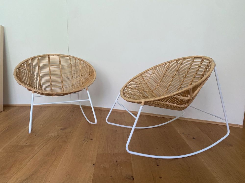 Rattan Schaukelstuhl 2x Kaufen auf Ricardo