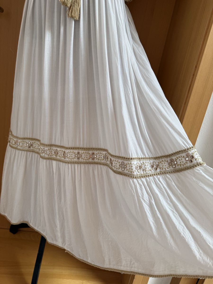 Kleider: Boho Maxikleid mit eingewebten Goldfäden – Neu (gemäss Beschreibung) aus Sigriswil von ck56 8