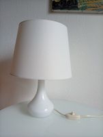 Schöne Vintage Lampe Opalglas 50er, Schirm neu oder original