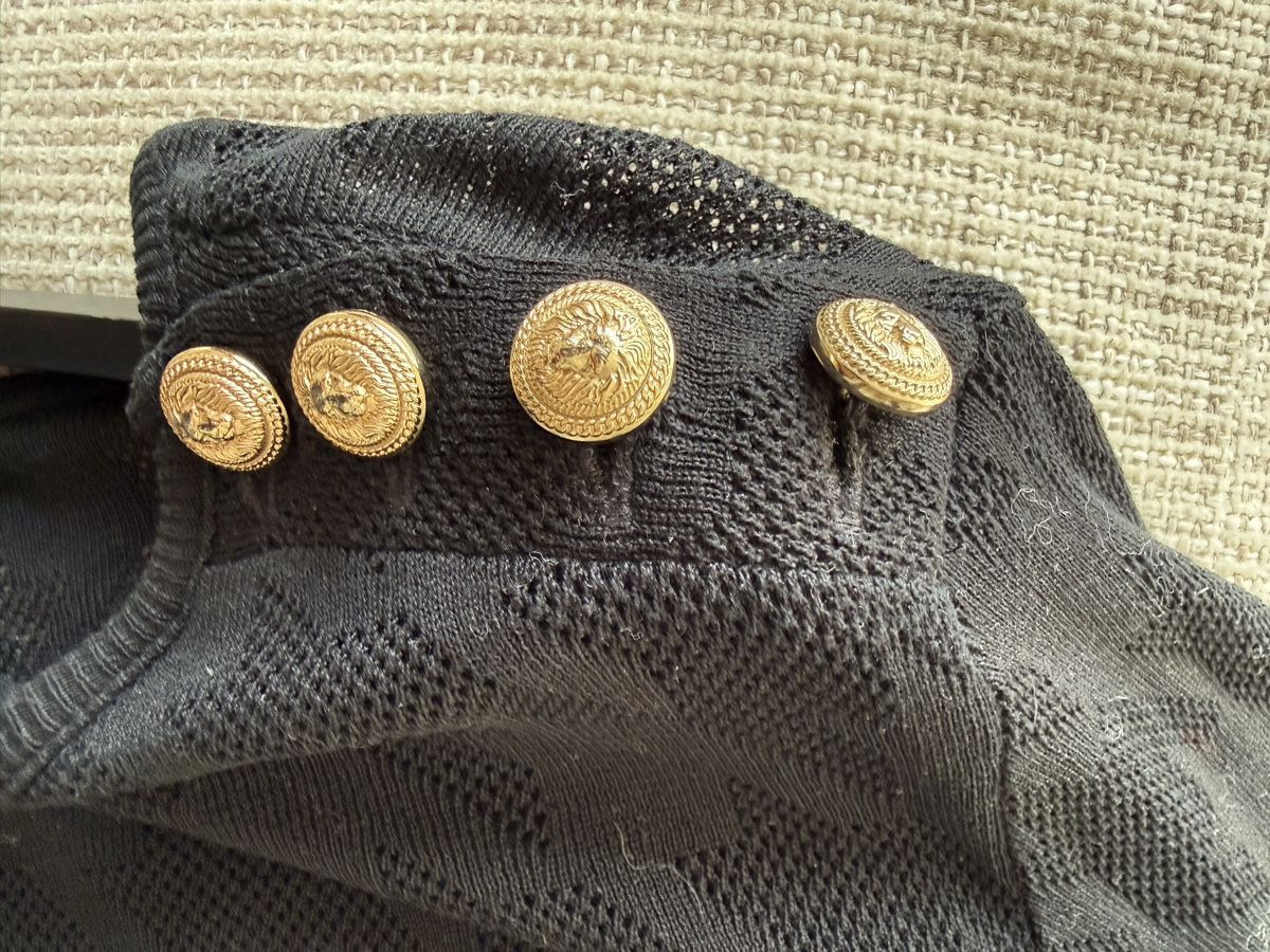 Balmain Vestiti: Original Balmain Shirt/Kleid, schwarz, Gr. 36 – Nuovo (secondo la descrizione) da Uetikon am See venduto da enzendan 4