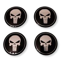 Punisher Auto Moto Aufkleber Radkappen Emblem Abzeichen 3D