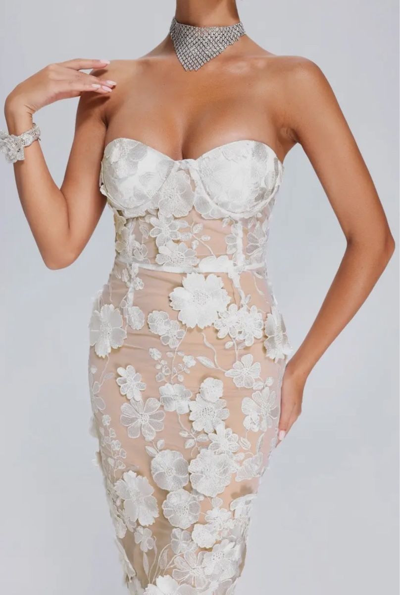 Vestiti: Robe bustier fleurie, idéale pour vos sorties élégante – Nuovo (secondo la descrizione) da Lausanne venduto da mel_kcp6 2
